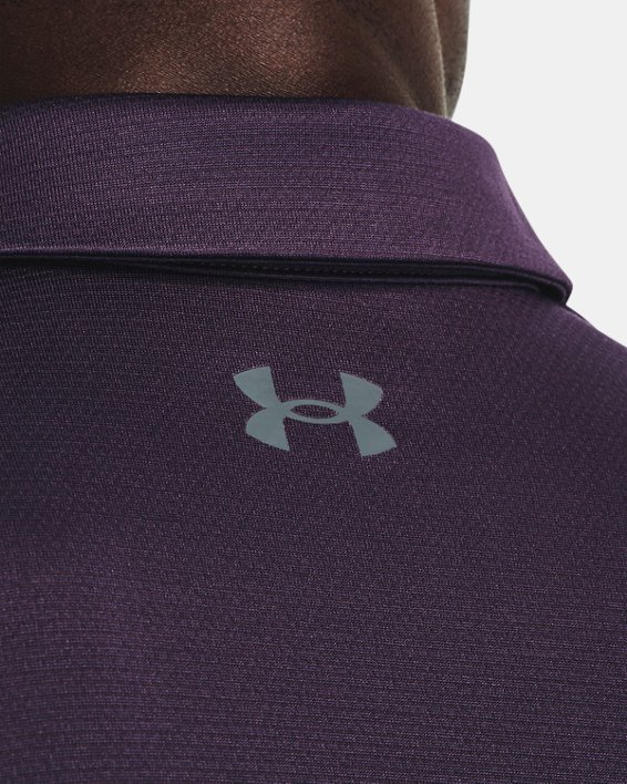 Men's UA Tech™ Polo, Purple, pdpMainDesktop image number 3